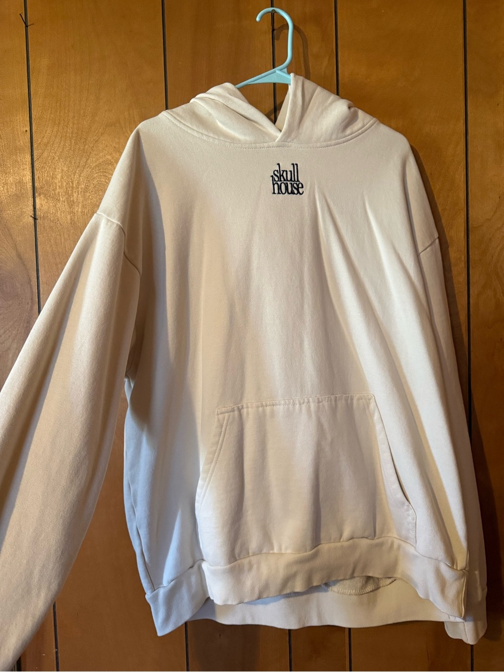 Women's Cream Scoop-Neck Hoodie Sweater